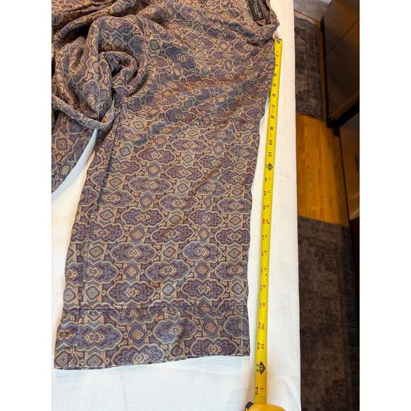 Vintage Christian Dior Monsieur 100% Silk Print Robe Size OS - Picture 8 of 15